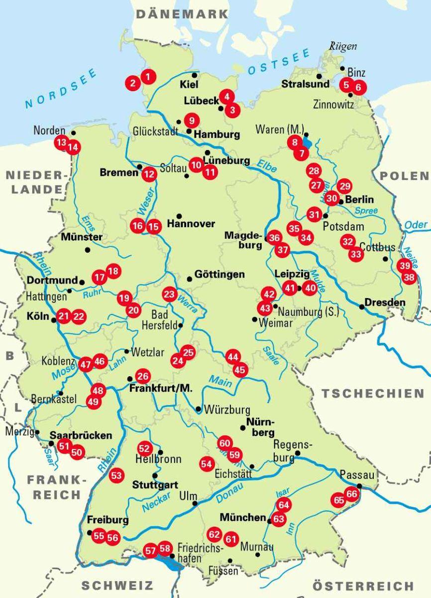 Die 66 schönsten Wellness-Radtouren in Deutschland. Erfrischende Tagestouren rund um Deutschlands Wellness-Oasen