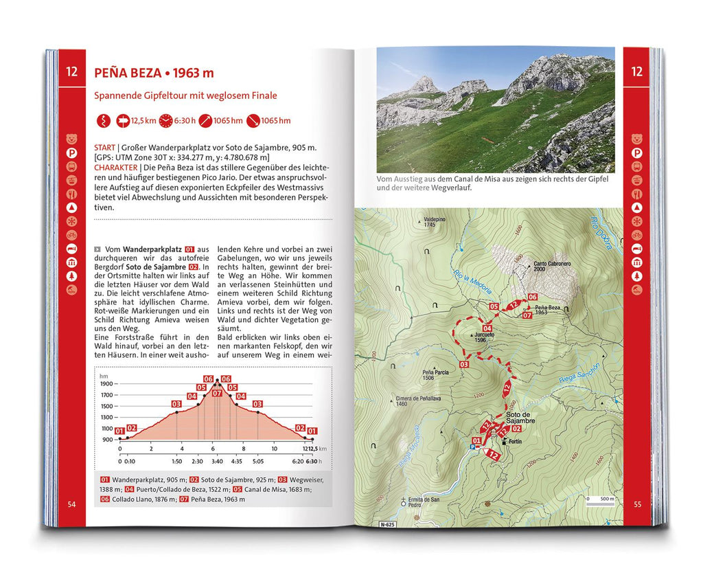 KOMPASS Wanderführer Picos de Europa, 55 Touren mit Extra-Tourenkarte