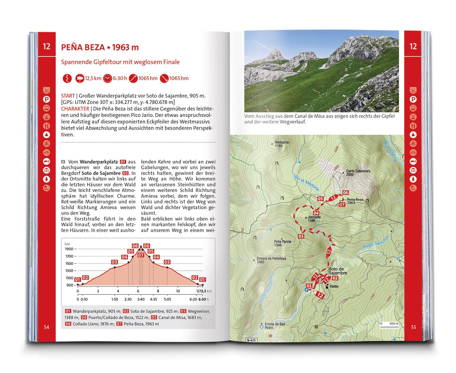 KOMPASS Wanderführer Picos de Europa, 55 Touren mit Extra-Tourenkarte