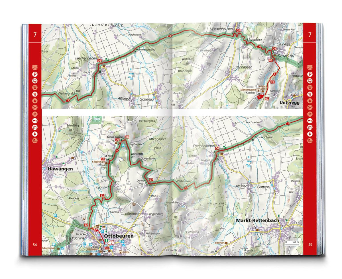 KOMPASS Wanderführer Wandertrilogie Allgäu, 84 Touren mit Extra-Tourenkarte