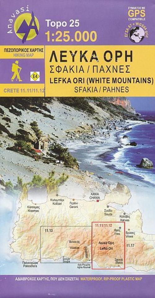 Lefka Ori (Weiße Berge) - Pachnes 1 : 25 000