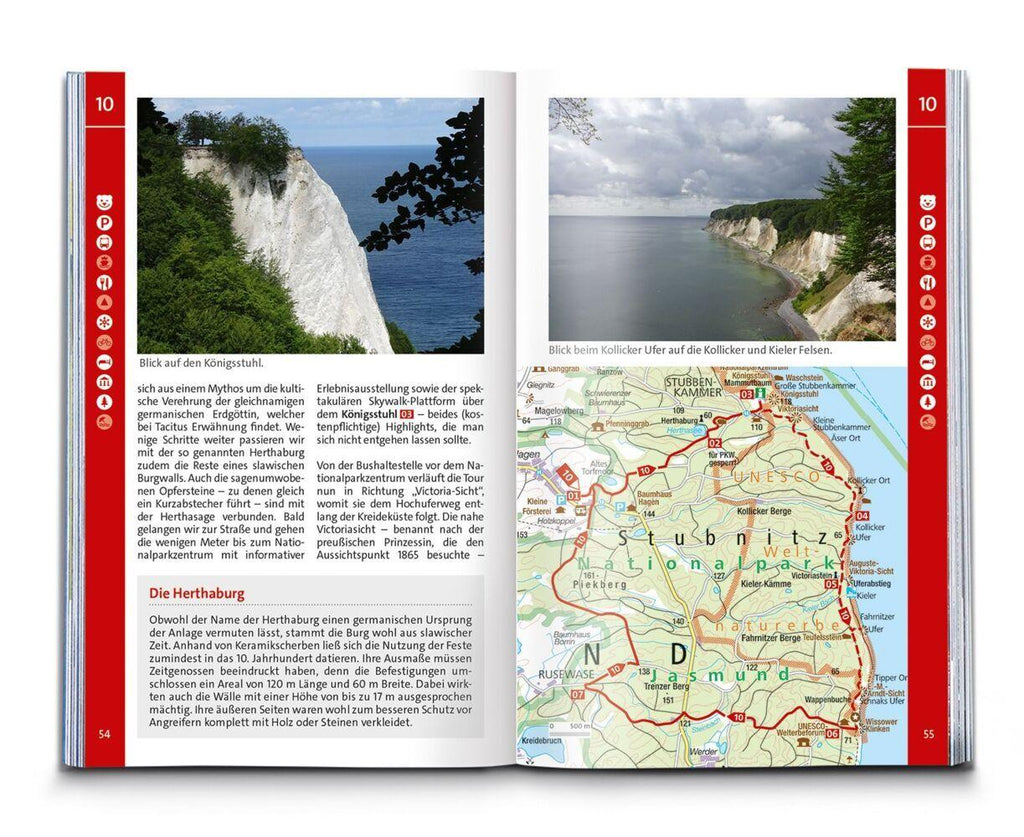 KOMPASS Wanderführer Rügen, mit Hiddensee und Fischland-Darß-Zingst, 55 Touren mit Extra-Tourenkarte