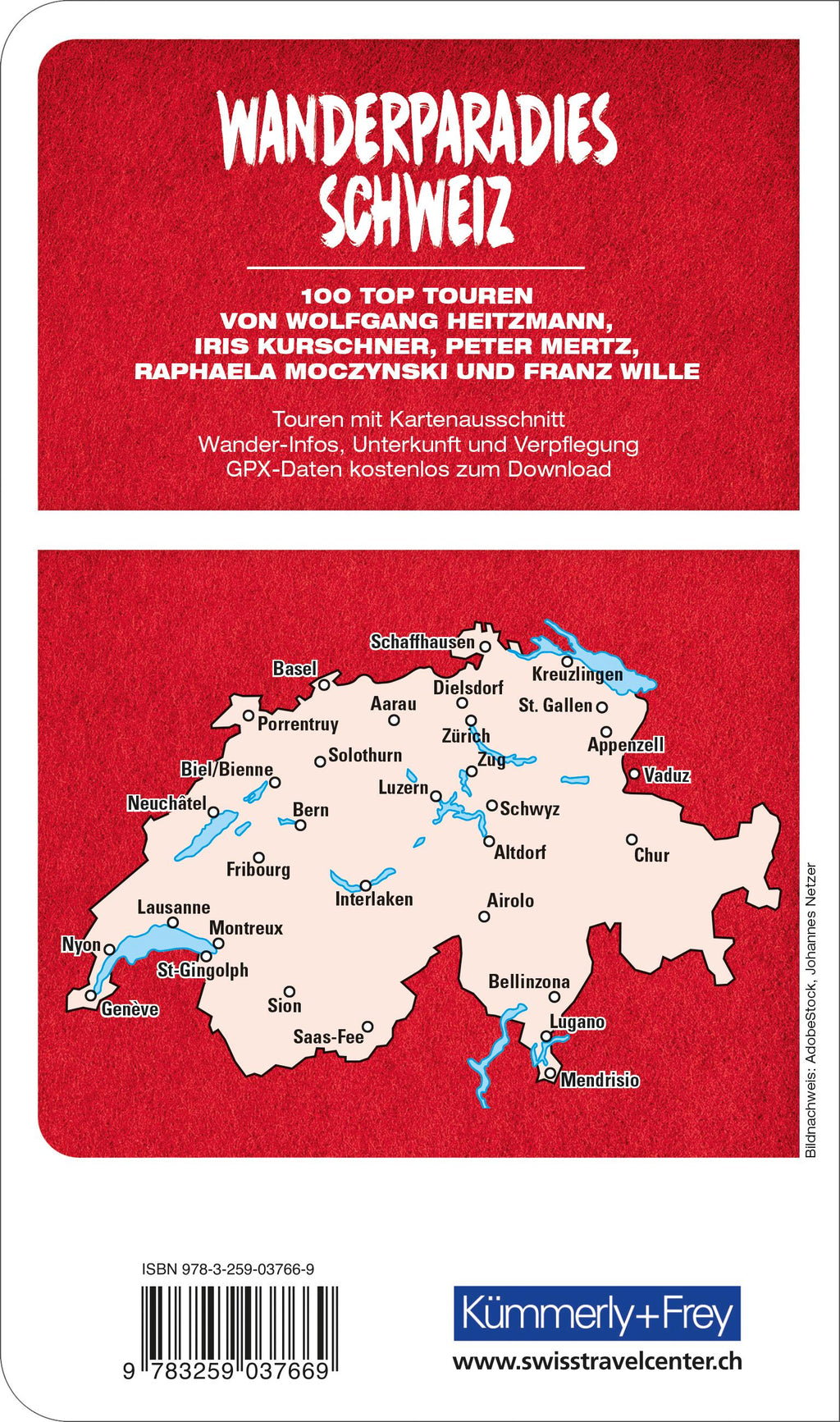 Kümmerly+Frey Wanderführer Wanderparadies Schweiz