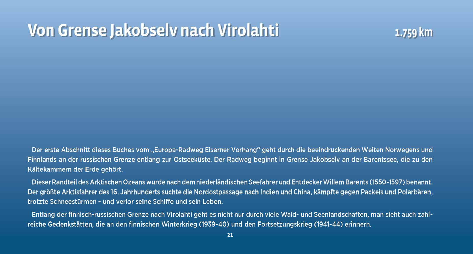 Europa-Radweg Eiserner Vorhang / Europa-Radweg Eiserner Vorhang 1 Finnland / Ostseeküste Baltikum