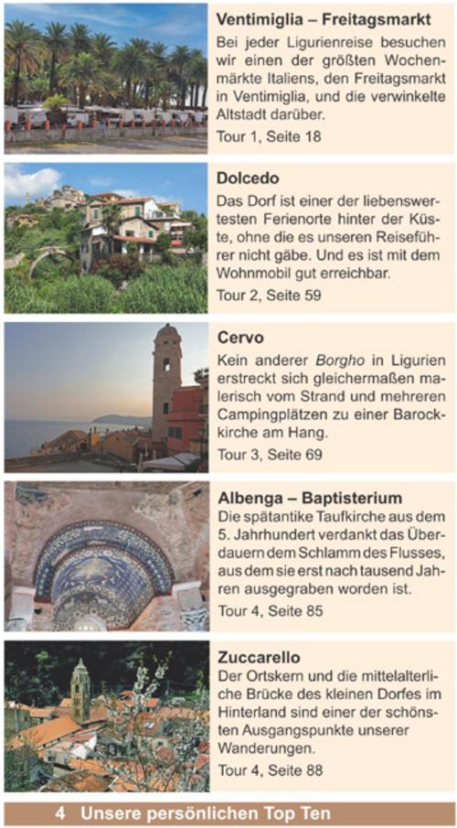 Entdeckertouren mit dem Wohnmobil Ligurien