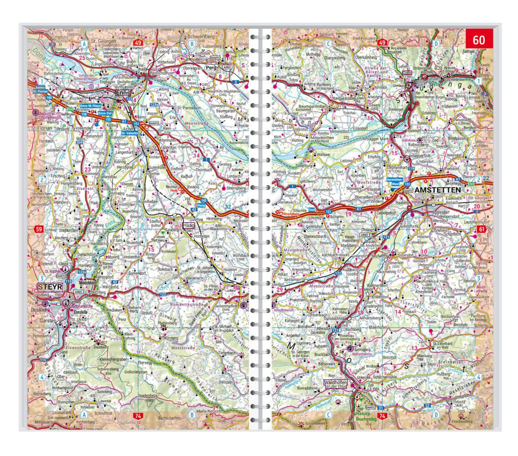Österreich Supertouring, Autoatlas 1:150.000, freytag & berndt