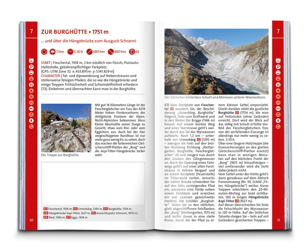 KOMPASS Wanderführer Wallis, 80 Touren mit Extra-Tourenkarte