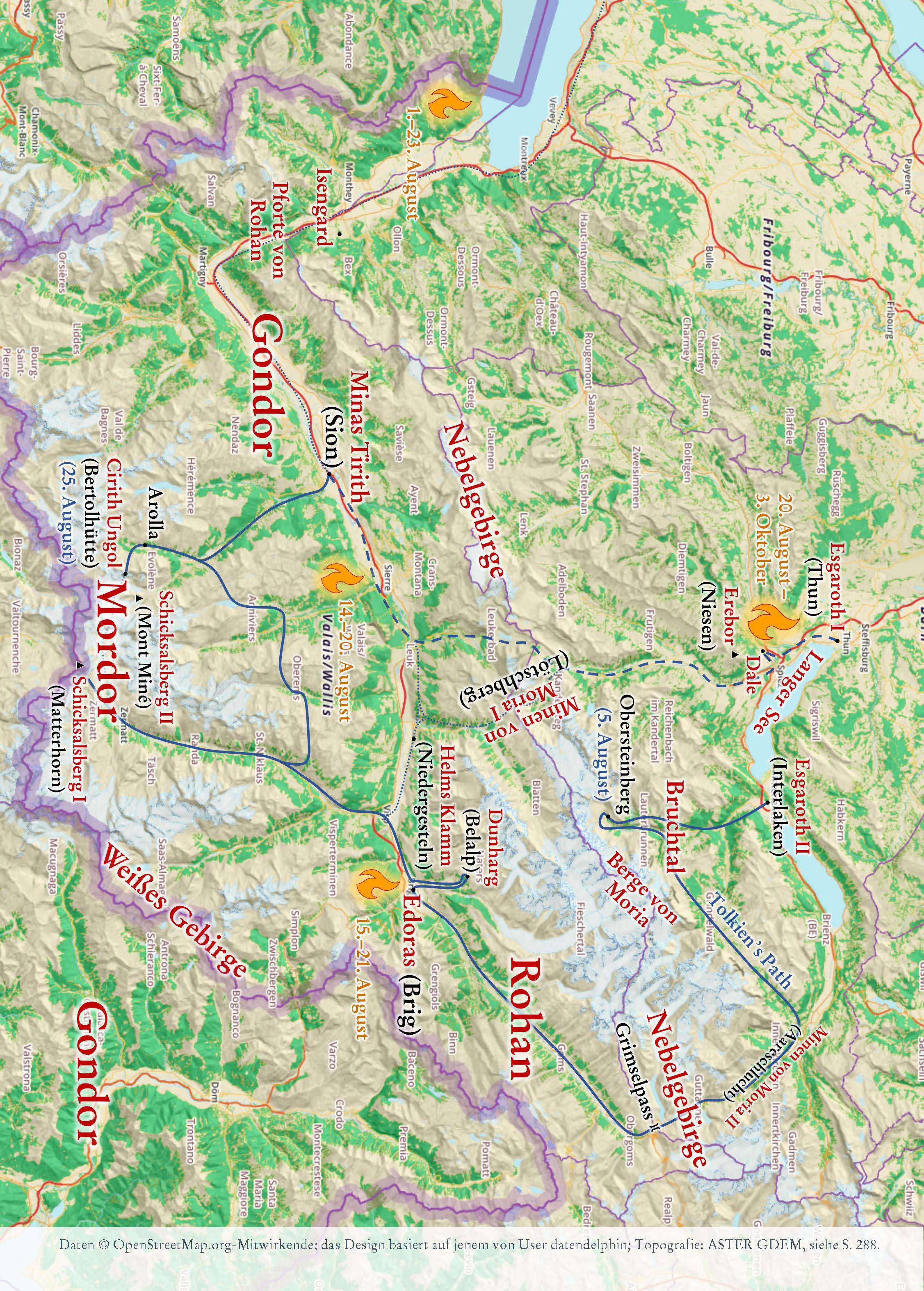 Die Schweiz in Tolkiens Mittelerde