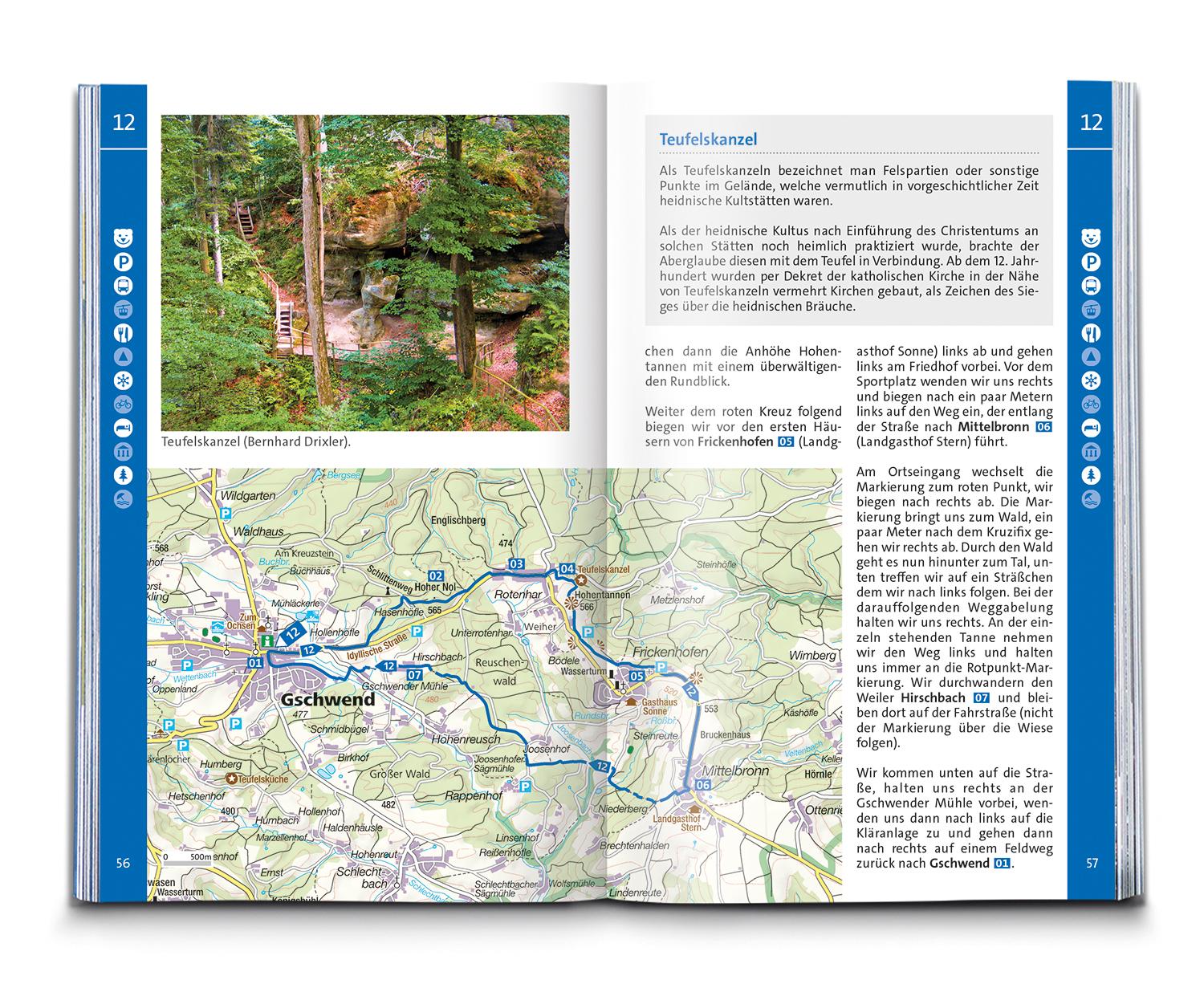 KOMPASS Wanderführer Naturpark Schwäbisch-Fränkischer Wald, Die Wanderregion bei Stuttgart, 50 Touren mit Extra-Tourenkarte