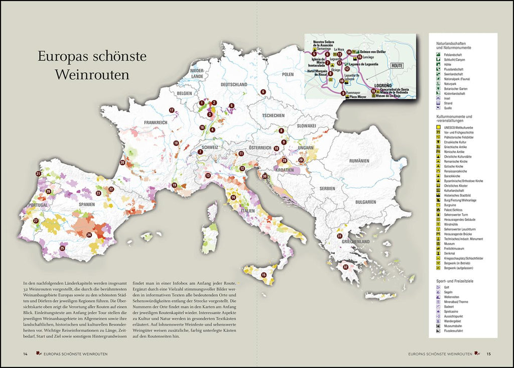 KUNTH Europas schönste Weinrouten