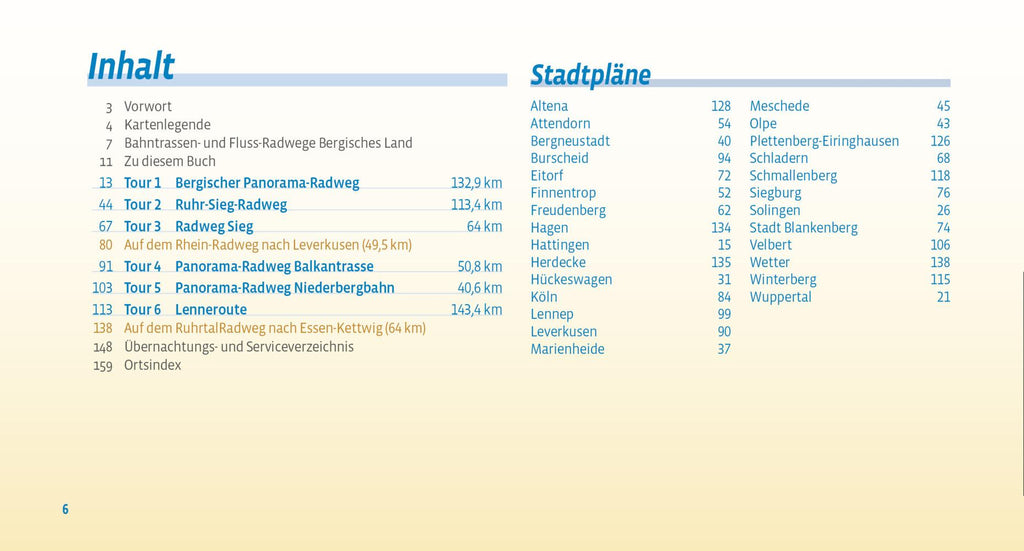 Bahntrassen- und Fluss-Radwege Bergisches Land
