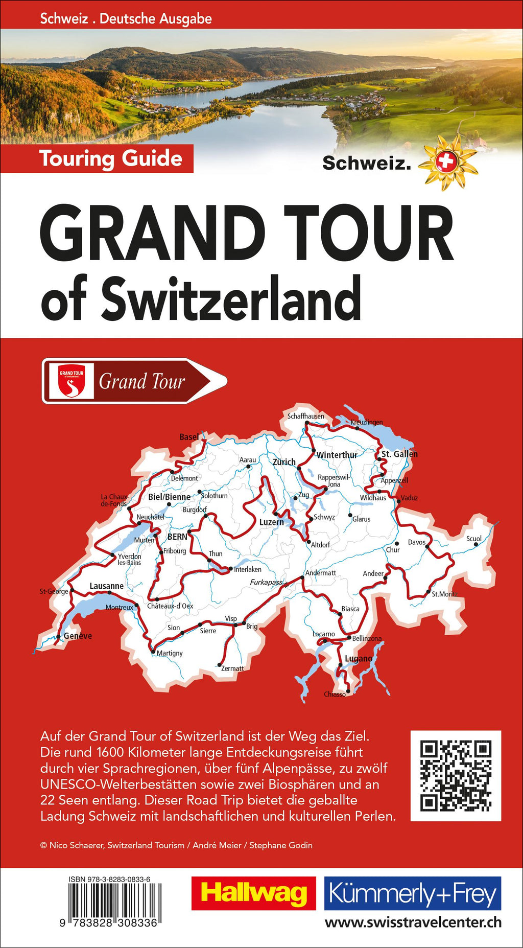 Hallwag Reiseführer Grand Tour of Switzerland Touring Guide, deutsche Ausgabe