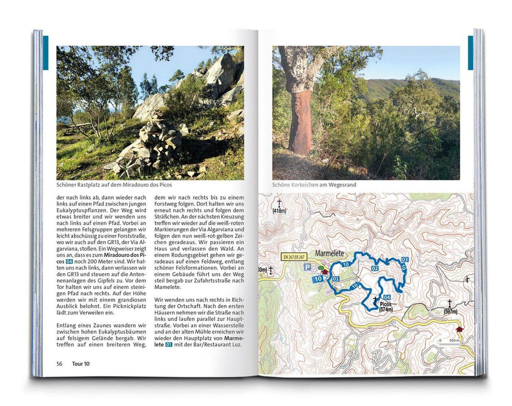 KOMPASS Wanderführer Algarve mit Fernwanderweg Via Algarviana, 64 Touren / Etappen mit Extra-Tourenkarte