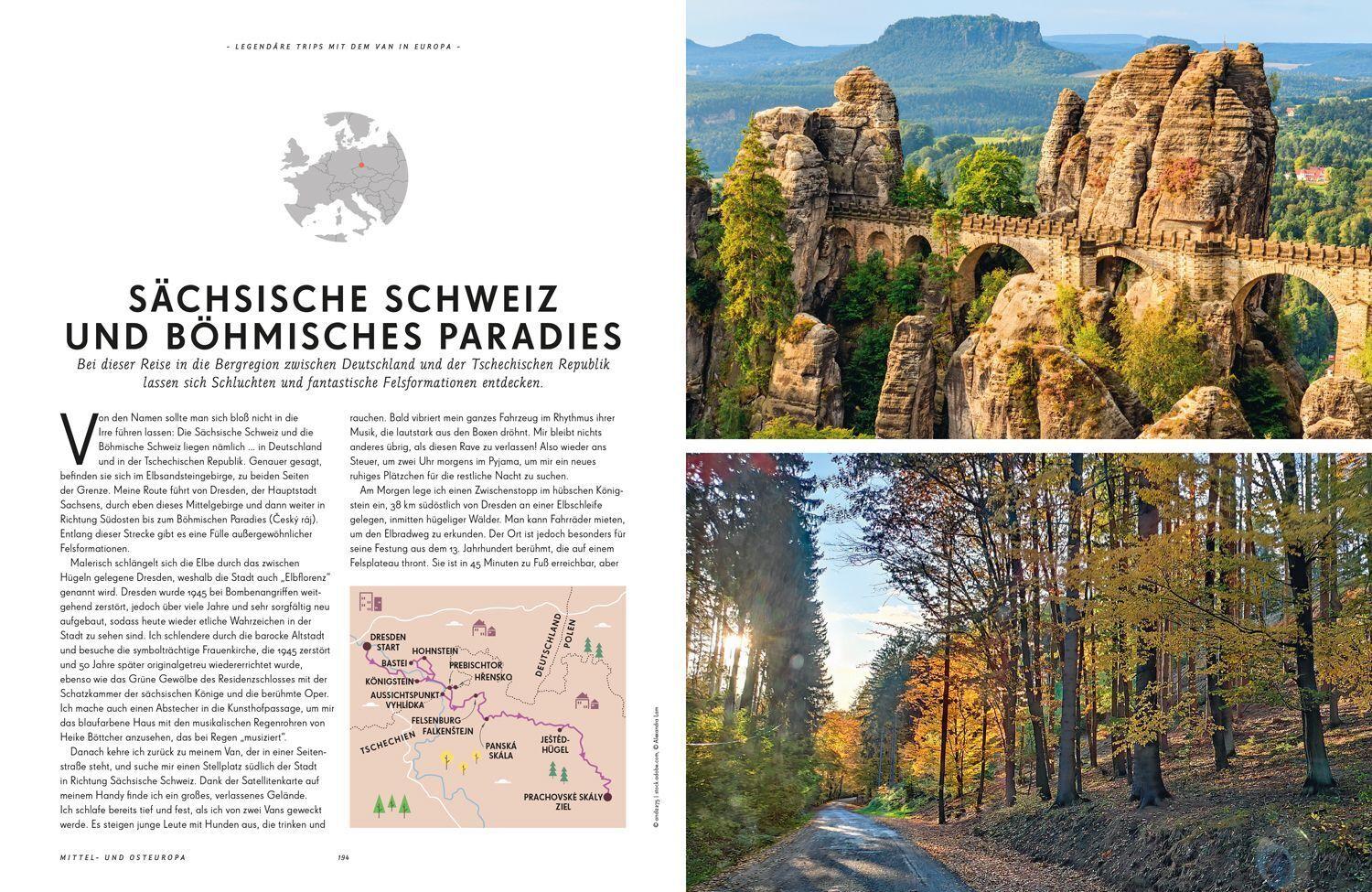 LONELY PLANET Bildband Legendäre Trips mit dem Van in Europa