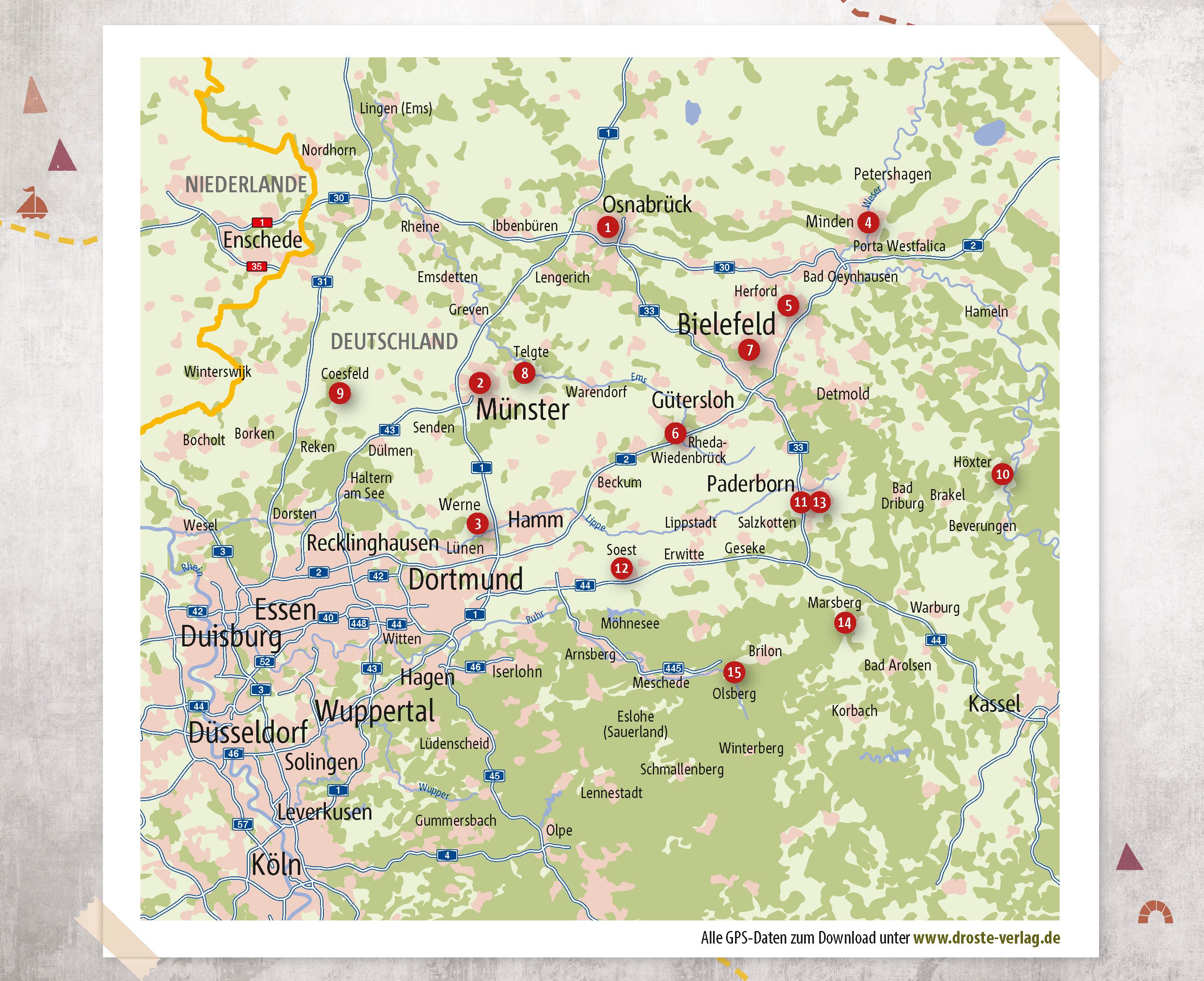 Westfalen - Pilgerwege. Radeln für die Seele