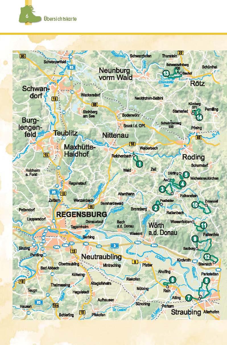Wanderführer Straubing . Roding . Cham