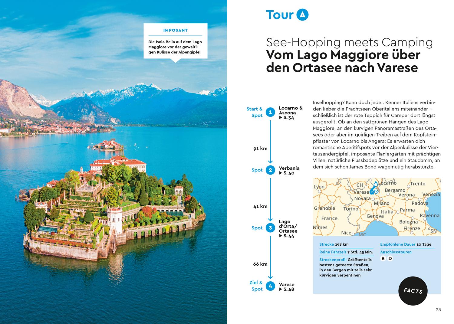 MARCO POLO Camper Guide Lombardei, Piemont & Ligurien