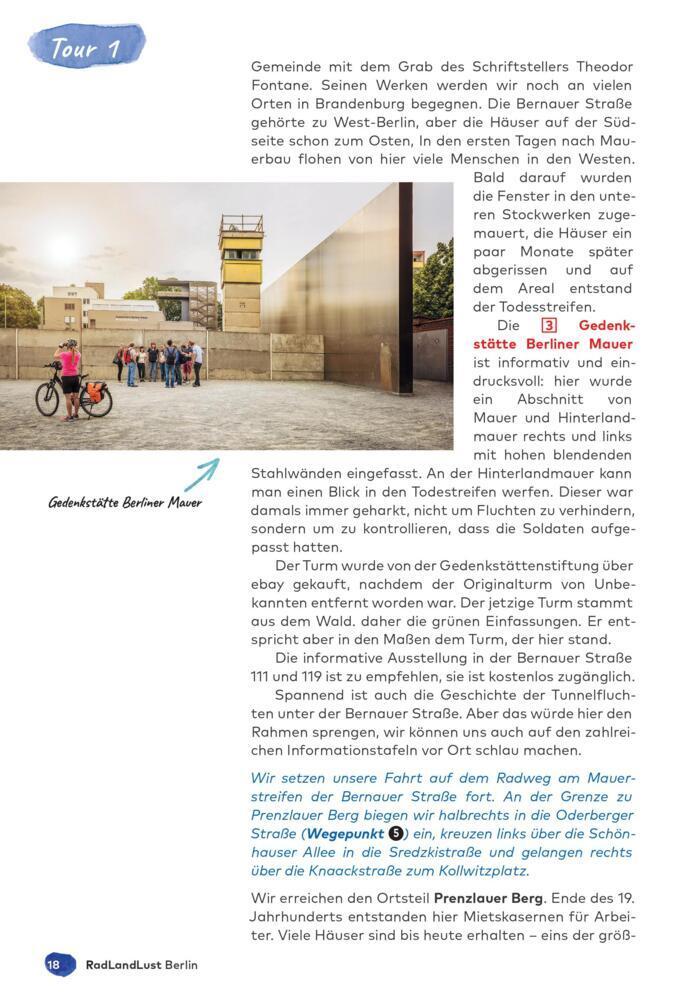 Berlin und Umland RadLandLust, 32 Lieblingstouren, E-Bike-geeignet, mit Knotenpunkten und Wohnmobilstellplätzen, GPS-Tracks-Download