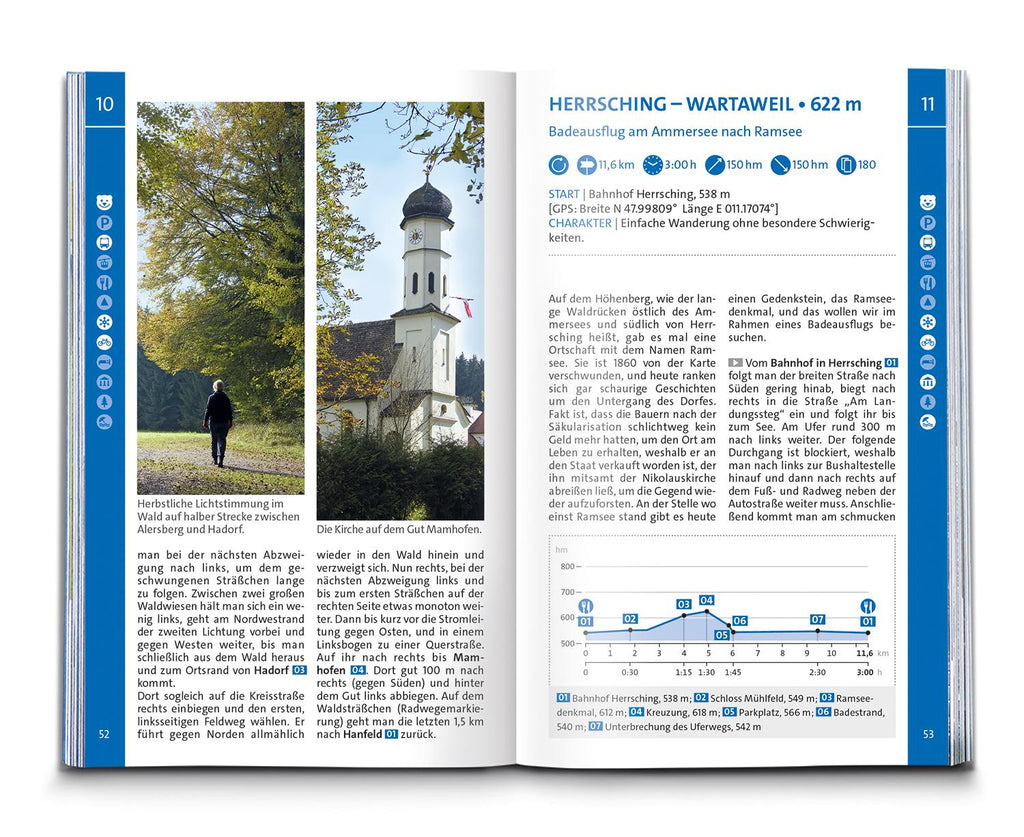 KOMPASS Wanderführer Pfaffenwinkel, Fünfseenland, Starnberger See, Ammersee, 60 Touren mit Extra-Tourenkarte