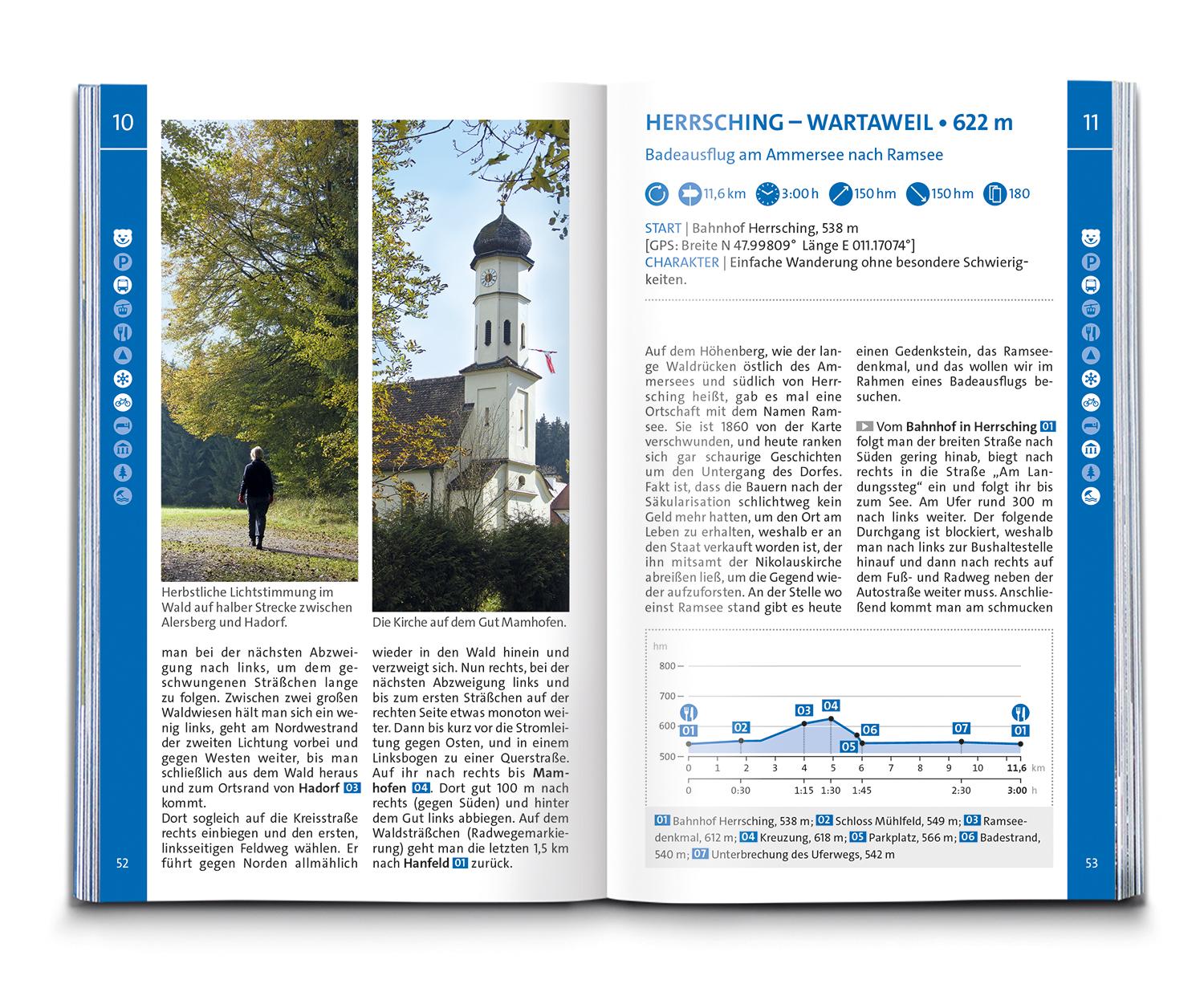 KOMPASS Wanderführer Pfaffenwinkel, Fünfseenland, Starnberger See, Ammersee, 60 Touren mit Extra-Tourenkarte