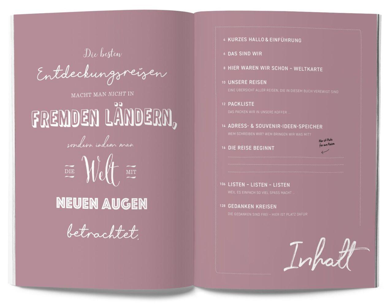 GuideMe Reisetagebuch Travel Memories \"Für Verliebte\"