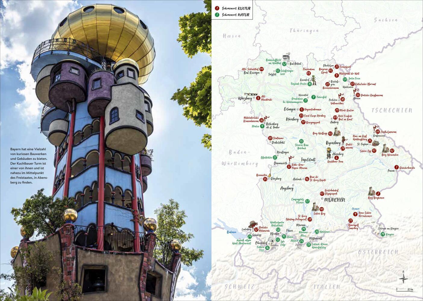 Das Buch der kuriosen Orte in Bayern