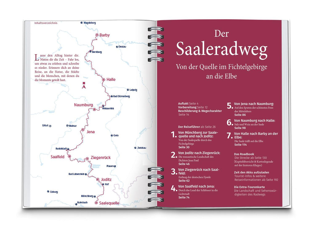 KOMPASS Radreiseführer Saaleradweg