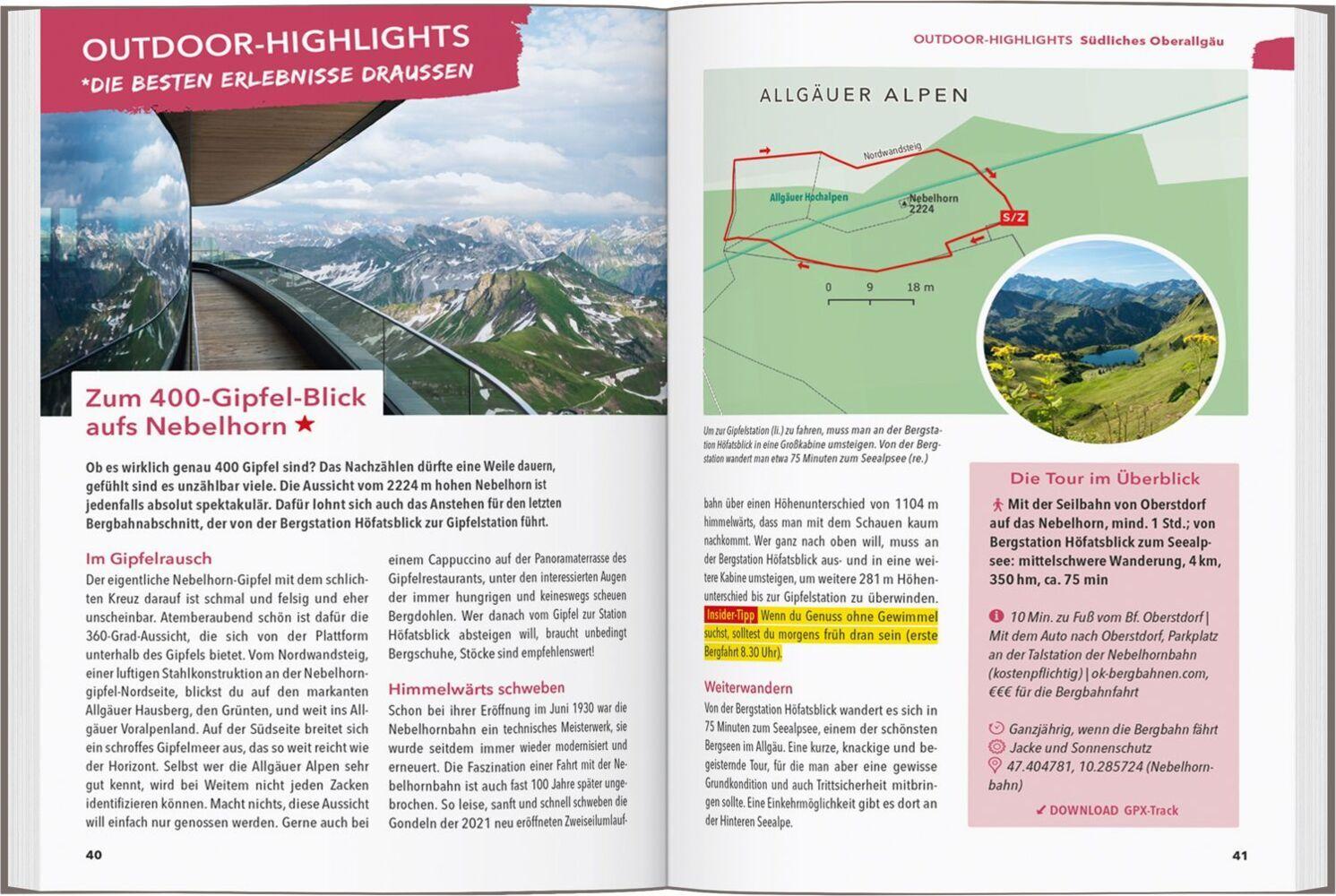 MARCO POLO OUTDOOR GUIDE Reiseführer Allgäu
