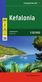 Kefalonia, Straßenkarte 1:50.000, freytag & berndt