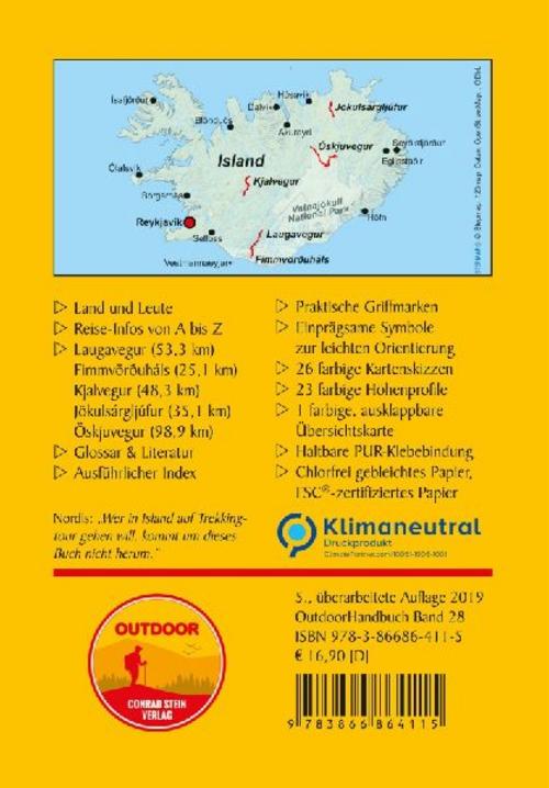 Island: Trekking-Klassiker - Laugavegur, Fimmvörðuháls, Kjalvegur, Jökulsárgljúfur, Öskjuvegur
