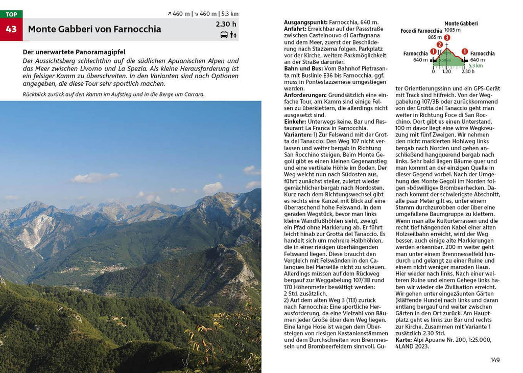 ROTHER Wanderführer Toskana - Der Norden