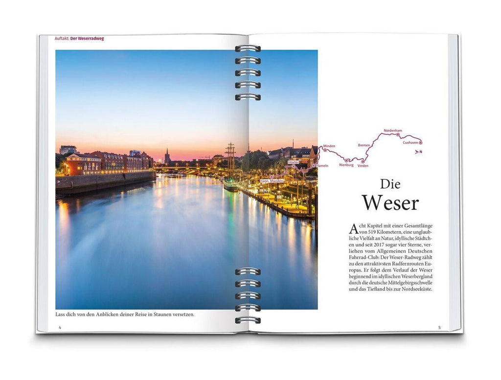 KOMPASS Radreiseführer Weser-Radweg