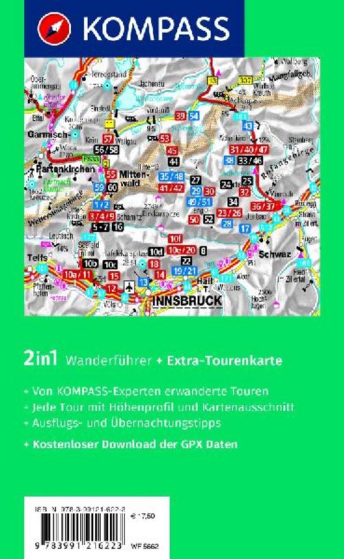 KOMPASS Wanderführer Naturpark Karwendel, 60 Touren mit Extra-Tourenkarte