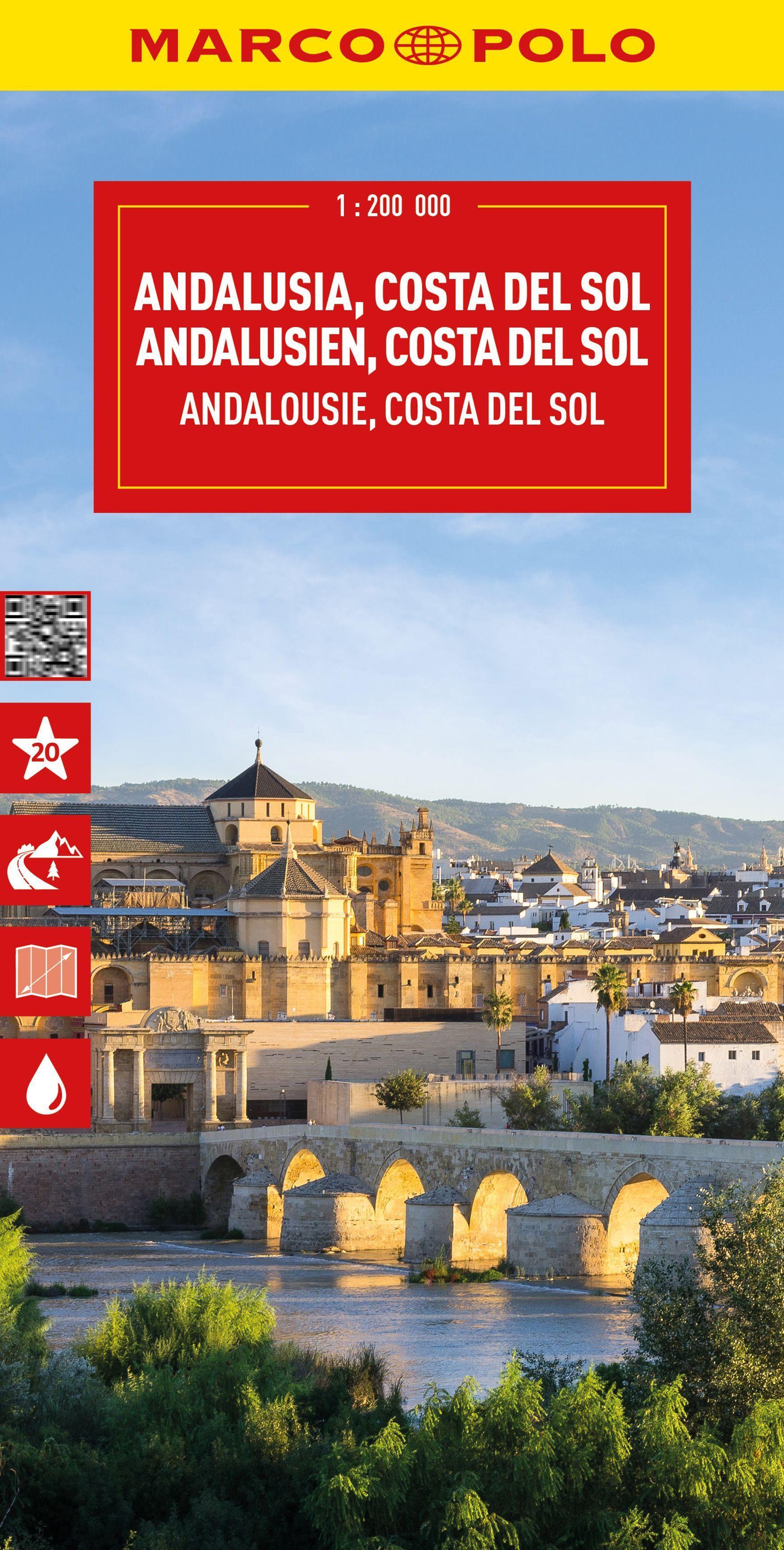 Andalusia, Costa del Sol Marco Polo Map