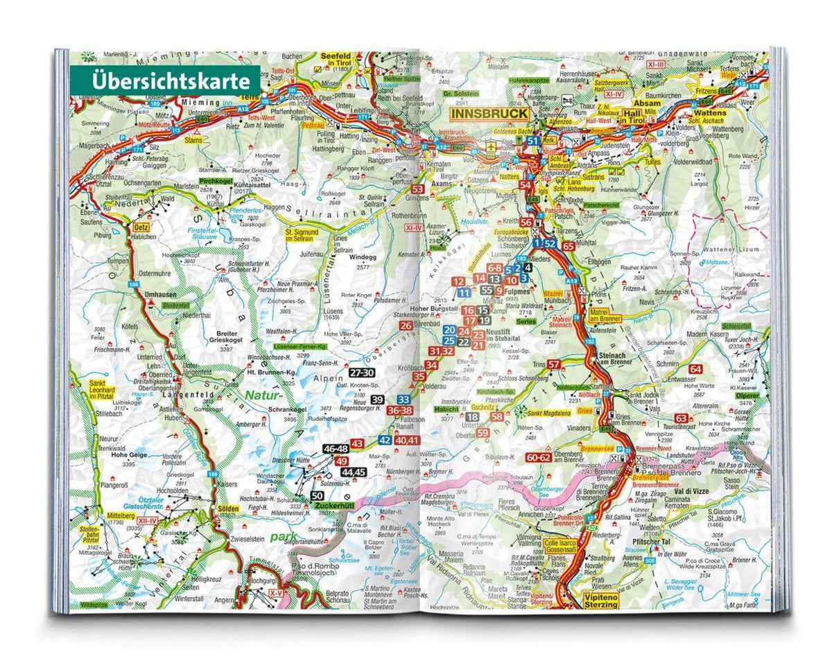 KOMPASS Wanderführer Stubaital und Wipptal mit Gschnitz, Obernberg, Navis, Schmirn, Vals, 65 Touren mit Extra-Tourenkarte