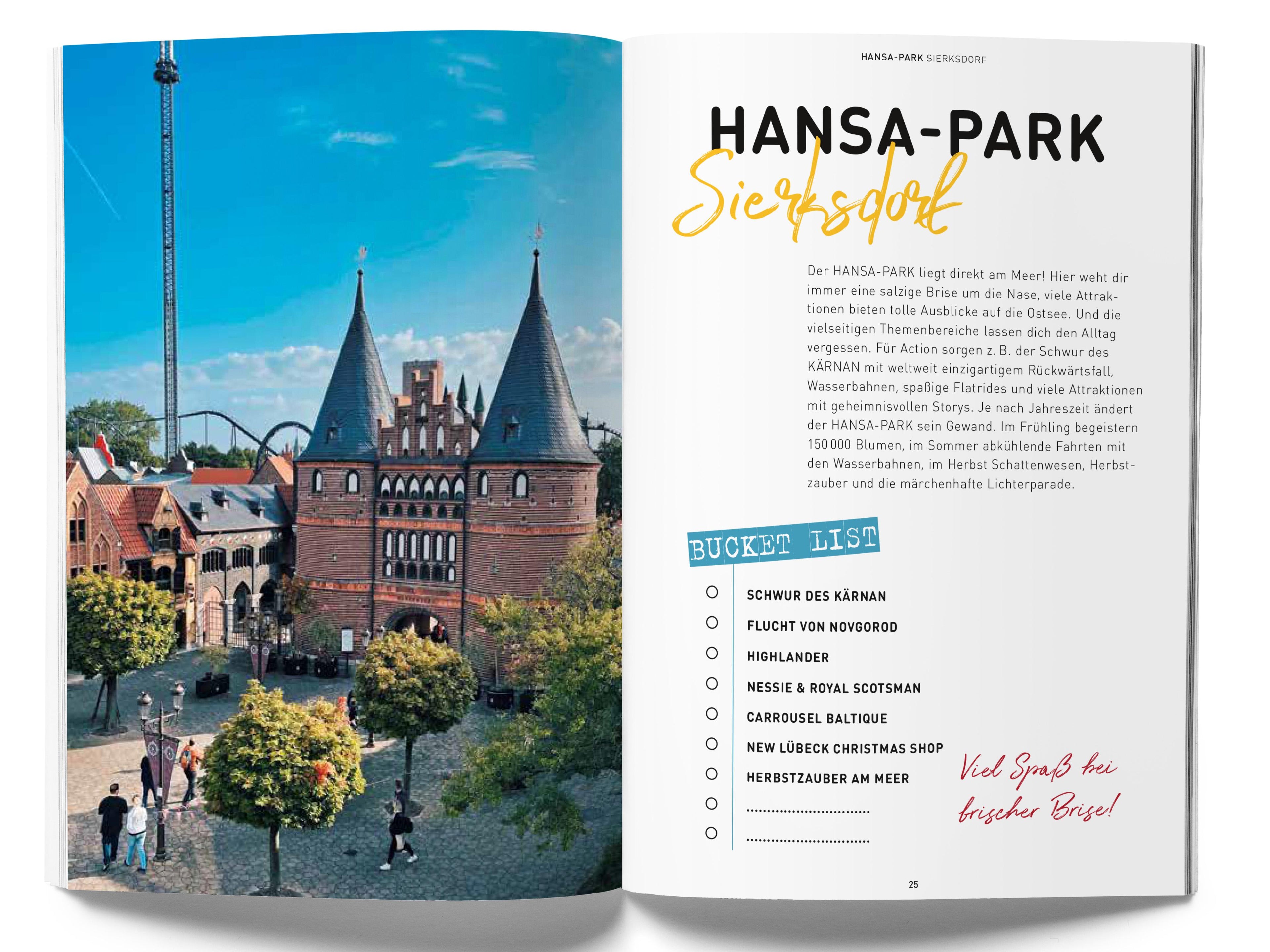 GuideMe Reiseführer \"Die 30 besten Freizeitparks Deutschlands inkl. Wasserparks & Thermen\"