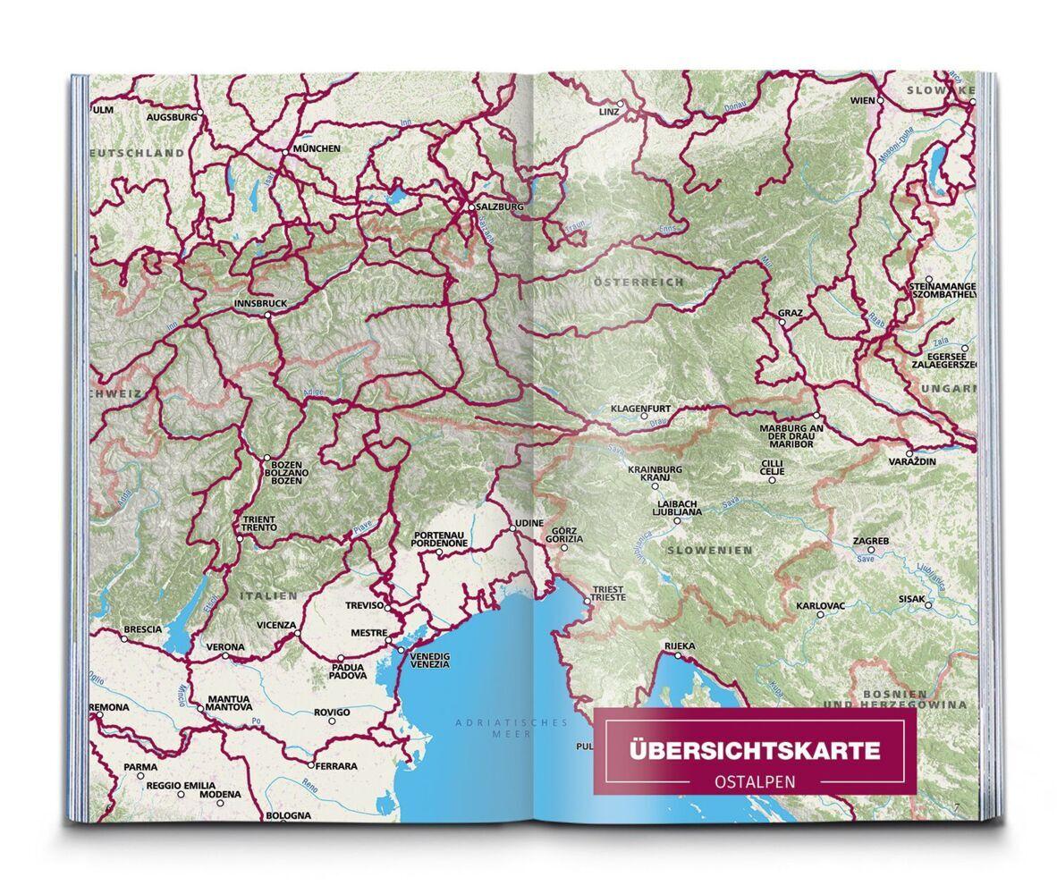 KOMPASS Radfernwege quer durch die Alpen