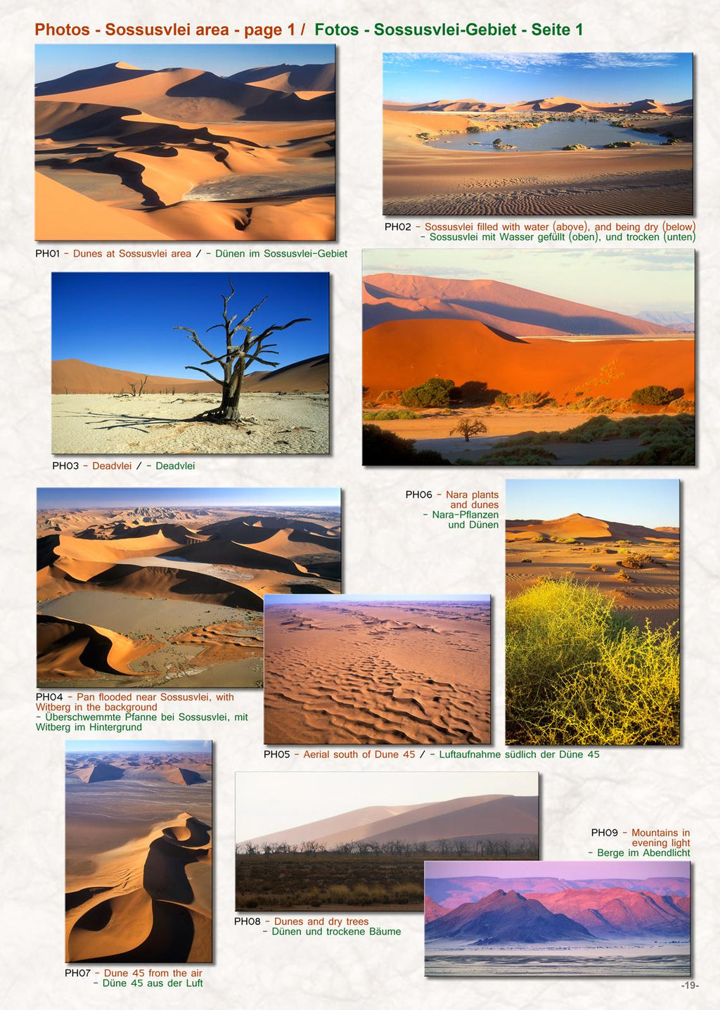 Die NAMIBWÜSTE - The NAMIB DESERT