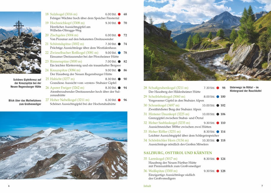 Hohe Ziele. Die besten 3000er für Wanderer in den Ostalpen. Wanderführer: die schönsten 3000er auf einfachen Wegen besteigen. Tourenführer: mit Wegbeschreibungen, Tourensteckbriefen und Karten.