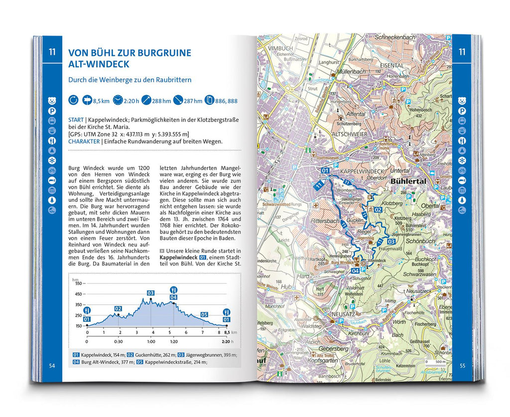 KOMPASS Wanderführer Schwarzwald Mitte-Nord, 50 Touren mit Extra-Tourenkarte