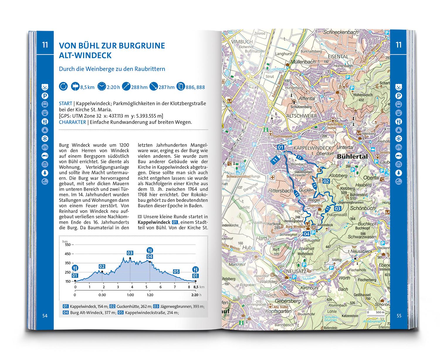 KOMPASS Wanderführer Schwarzwald Mitte-Nord, 50 Touren mit Extra-Tourenkarte