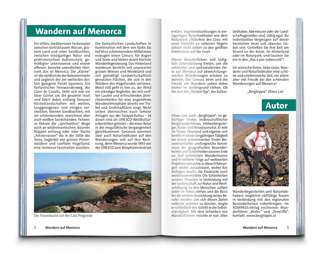 KOMPASS Wanderführer Menorca, 45 Touren mit Extra-Tourenkarte