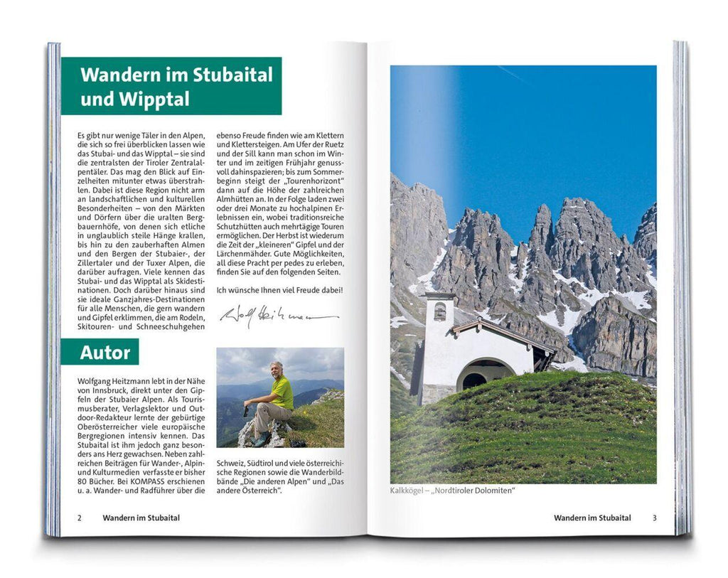 KOMPASS Wanderführer Stubaital und Wipptal mit Gschnitz, Obernberg, Navis, Schmirn, Vals, 65 Touren mit Extra-Tourenkarte