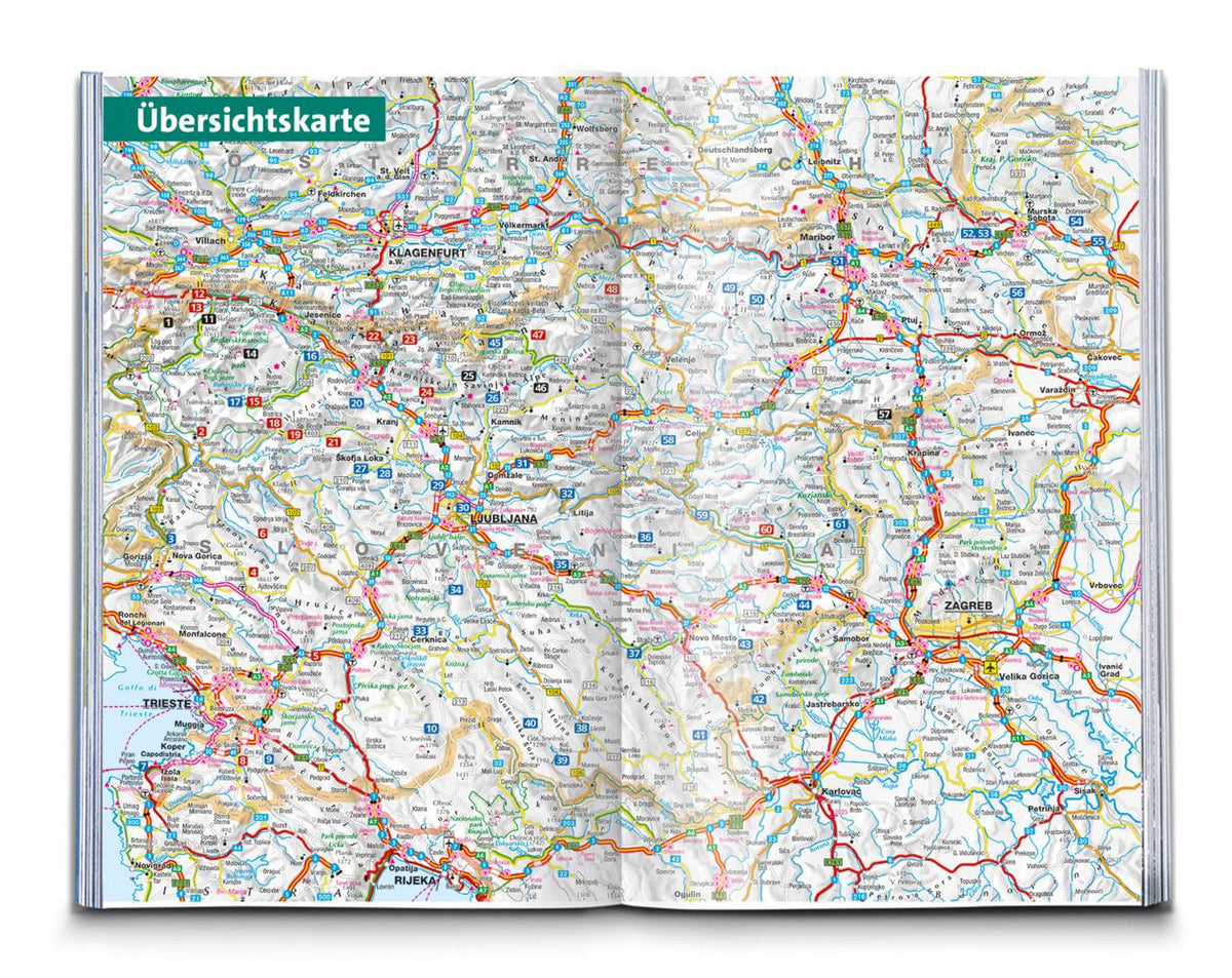 KOMPASS Wanderführer Slowenien, 61 Touren mit Extra-Tourenkarte