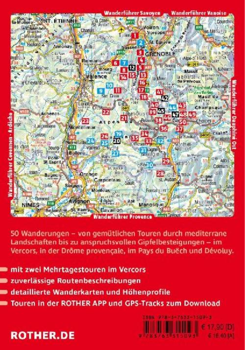 ROTHER Wanderführer Dauphiné West: Von Grenoble bis Sisteron. 50 Wanderungen und Mehrtagestouren