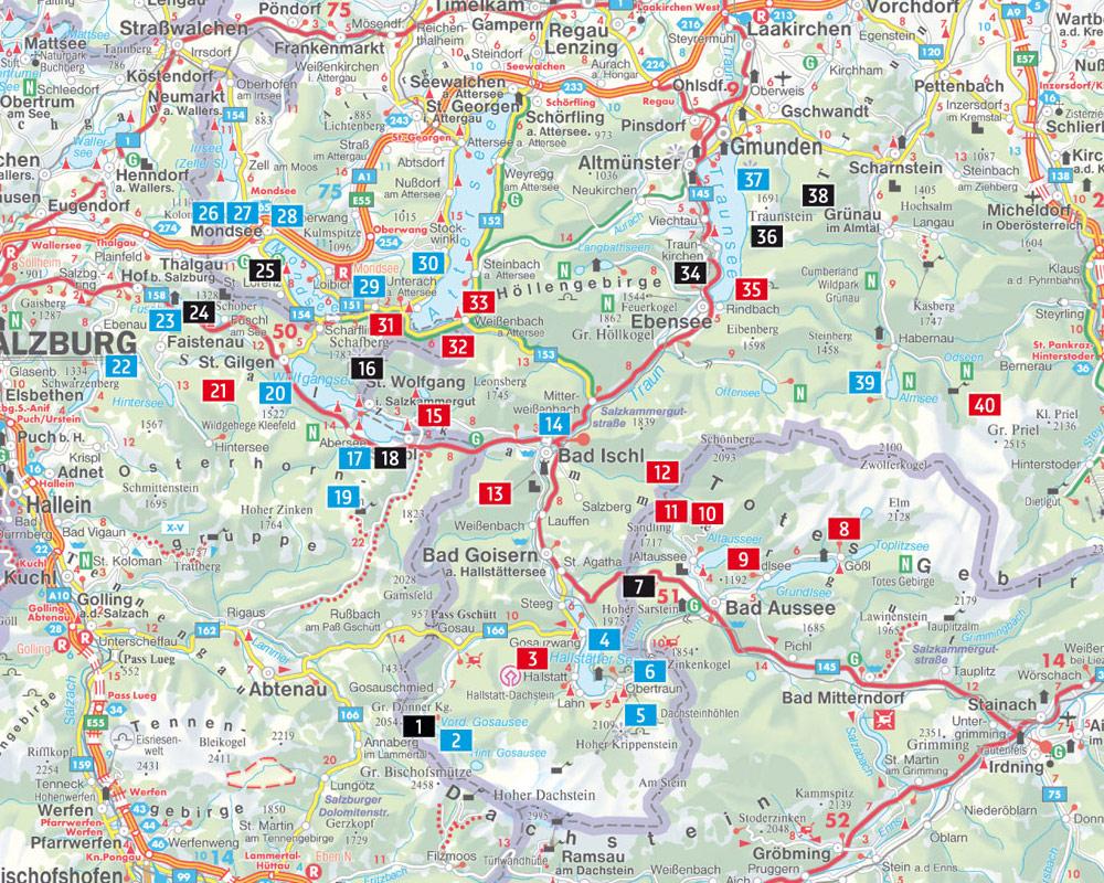 freytag & berndt Wanderatlas Salzkammergut, 1:40.000