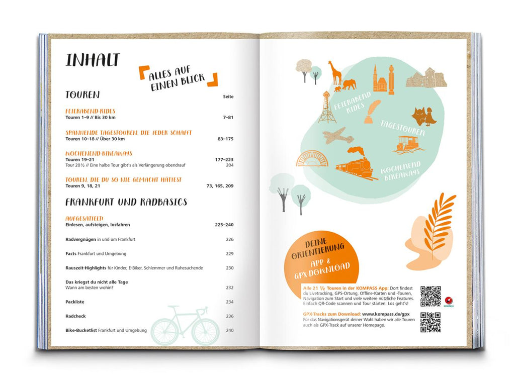 KOMPASS Radvergnügen in und um Frankfurt