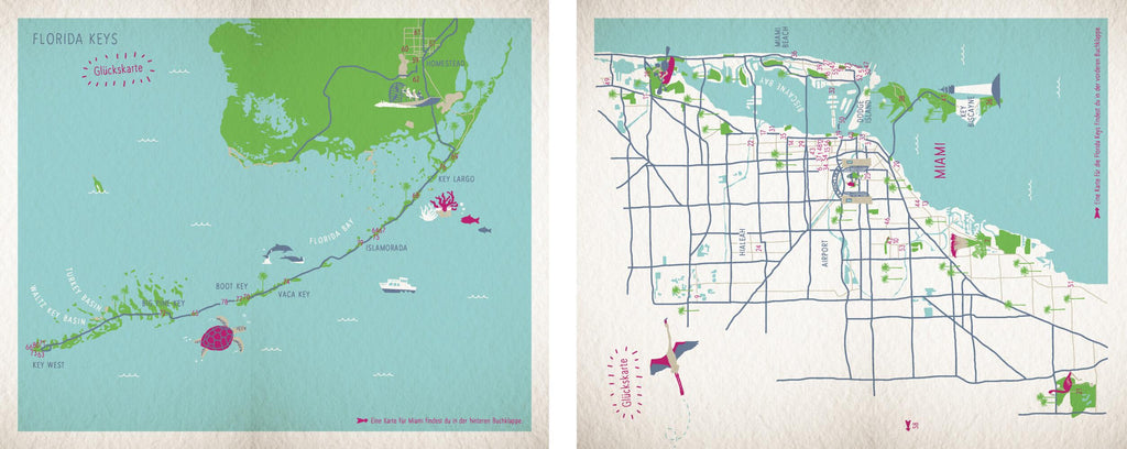 Glücksorte in und um Miami. Mit Florida Keys