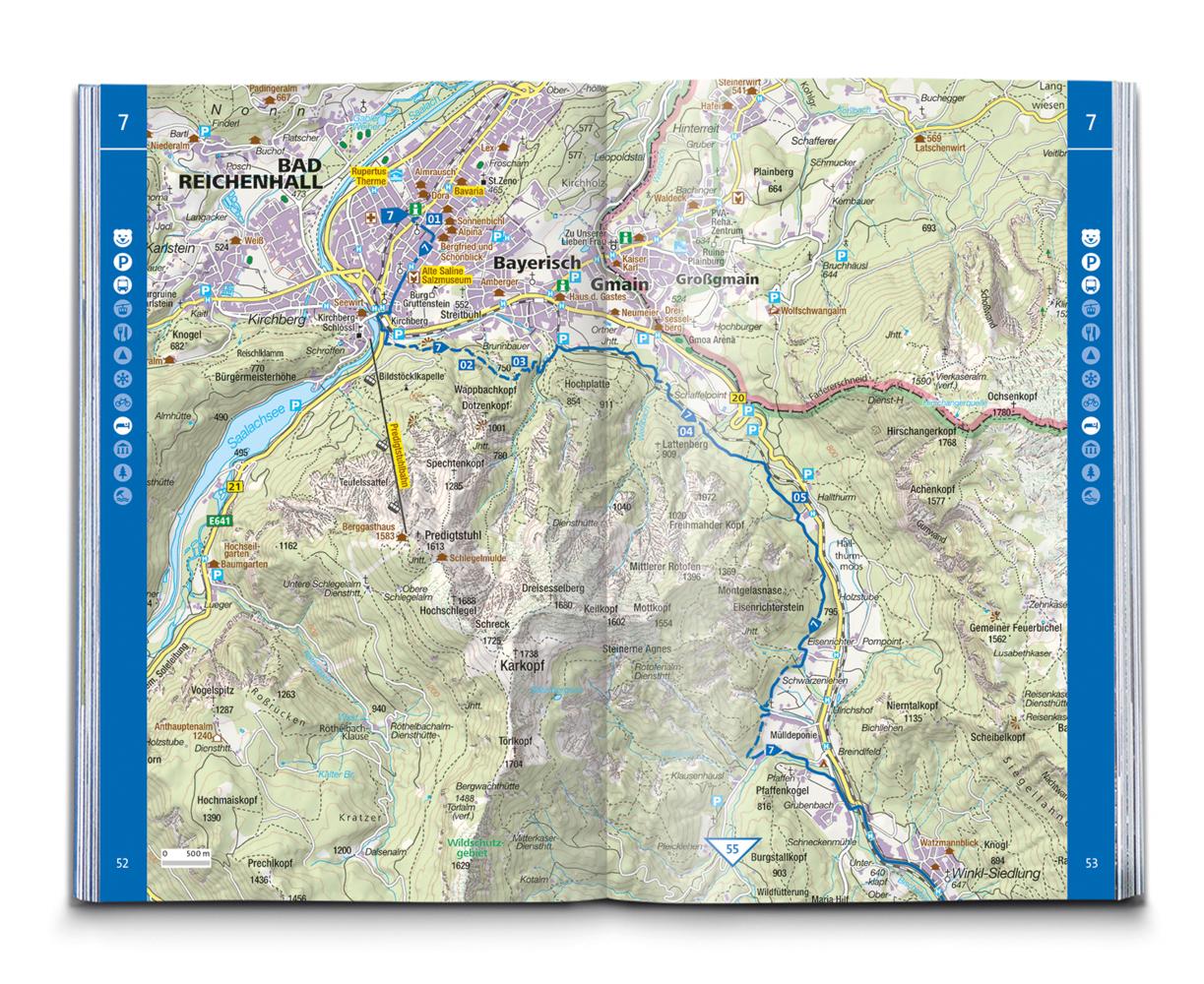 KOMPASS Wanderführer SalzAlpenSteig, Chiemsee, Königssee, Hallstätter See, 40 Touren mit Extra-Tourenkarte