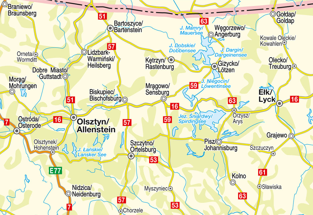 Höfer Straßenkarte PL 011 Polen - West-Ost-Preussen 1:200.000